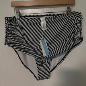 Cupshe NEW high rise 2X swim bottoms #1273